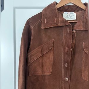 Vintage Genuine Suede Brown Jacket